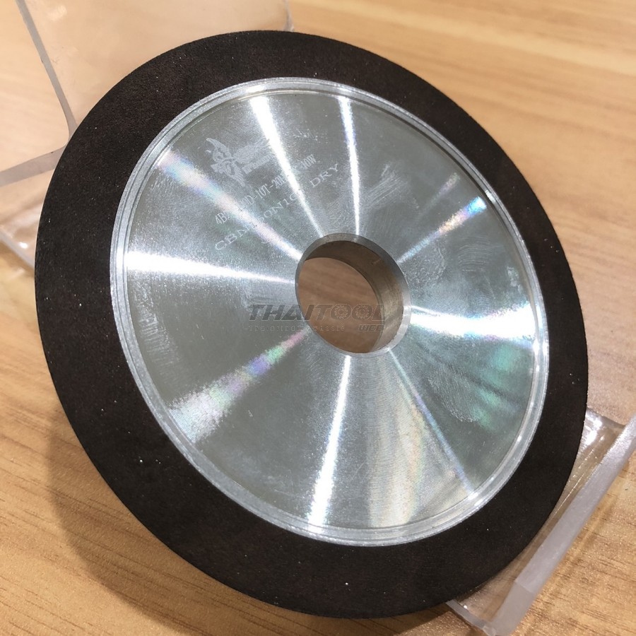 จานเพชร4"4B2 (D100-10T-20H-10W-3X) " CBN150" N100 DRY ลับคมใบเลื่อยเหล็กชุปแข็ง