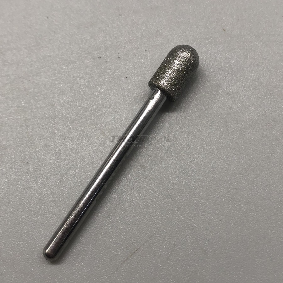 เข็มเพชรแกน 3 mm. C ทรงกระบอกหัวมน หัวโต 6.0 mm. CA