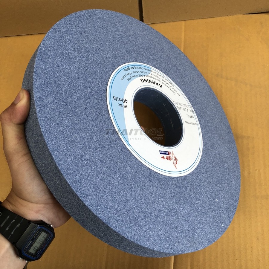 หินเจียร 12"x32x76.2 mm. DA60 เจียรเหล็กแข็ง SKD-11 ครอบคลุมเหล็กทุกชนิด