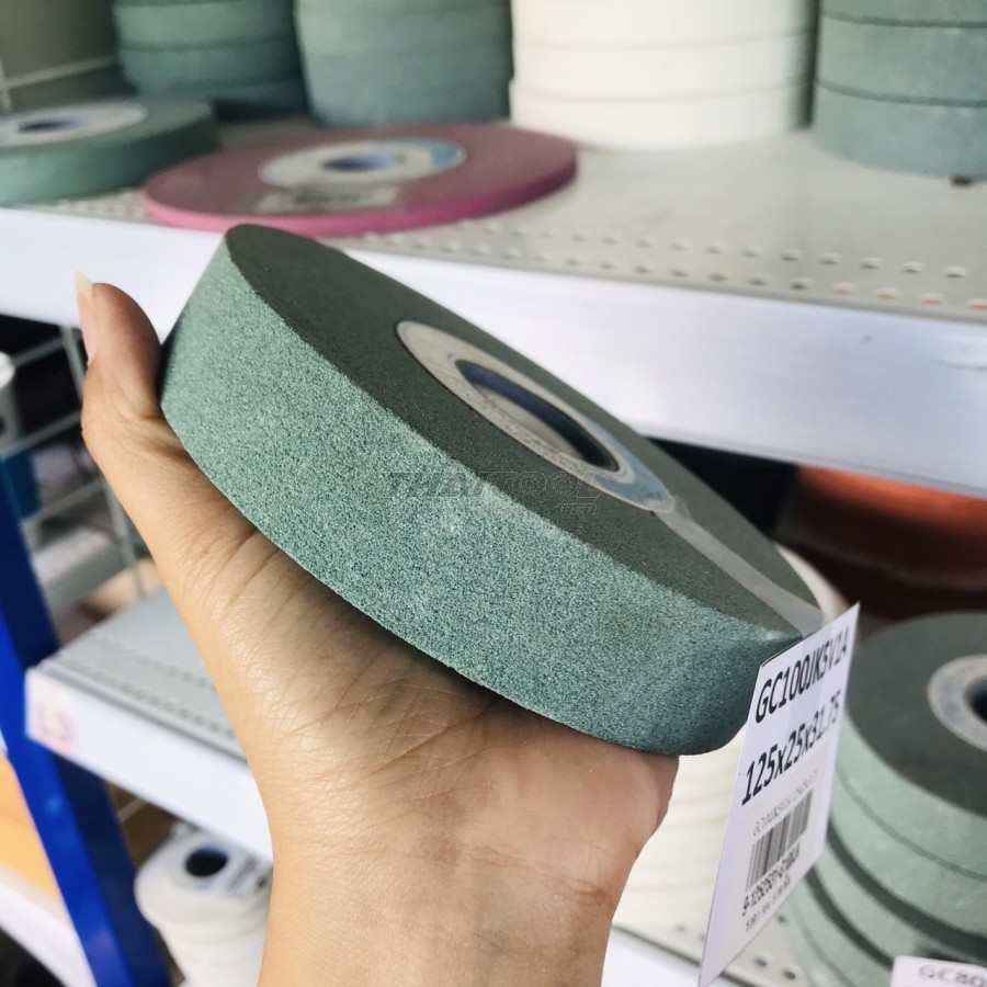 หินเจียรสีเขียว  GC100JK5V1A 125x25x31.75