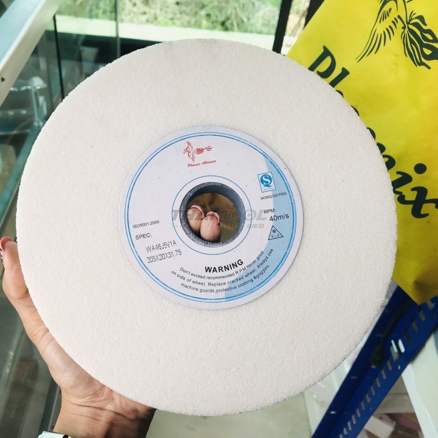 หินเจียรสีขาวWA46J5V1A 205x20x31.75 